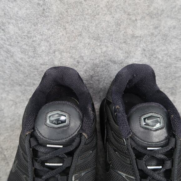 Nike Shoes Big Kids 7Y Air Max Plus Sneakers Athletic Trainer Black Breathable - Picture 4 of 13